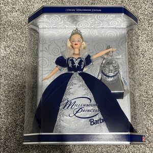 Barbie Millennium Princess in Navy and Silver
